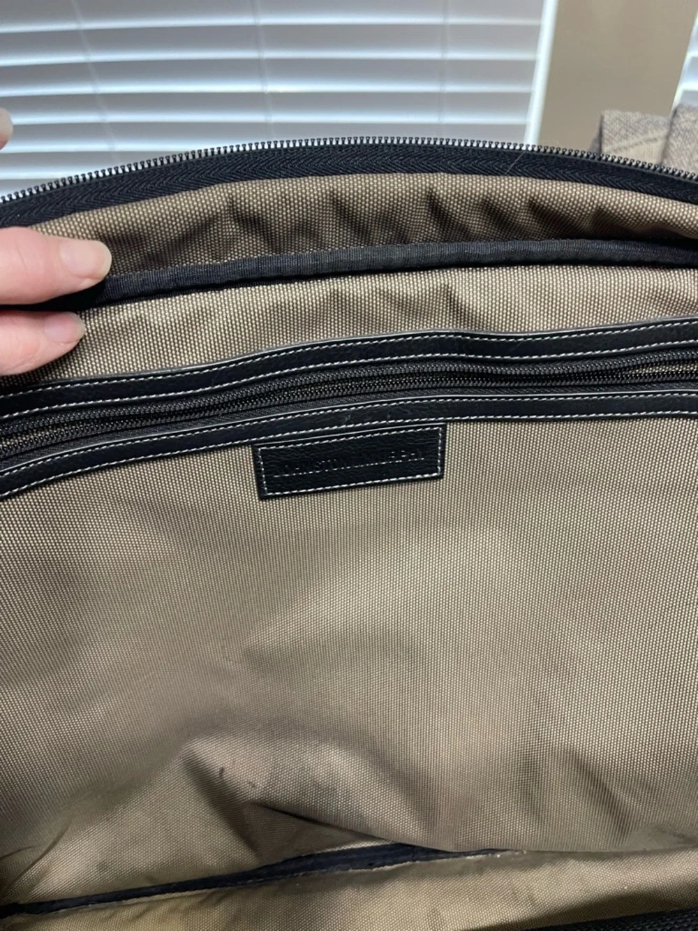Johnston & Murphy Leather Briefcase Laptop Bag